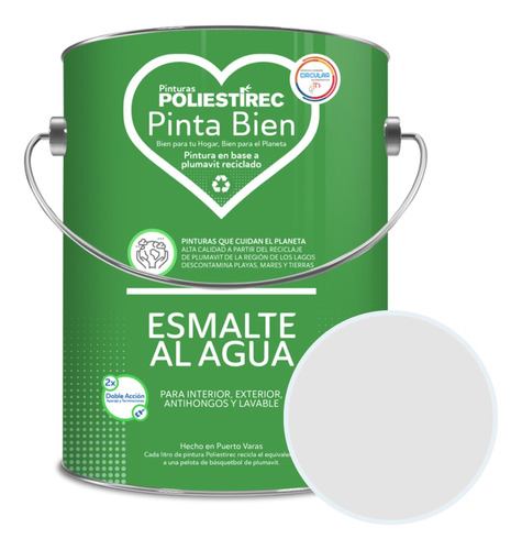 Esmalte Al Agua Blanco Hueso Galón