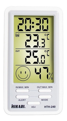 Termo Higrometro Hikari Hth-240 Medidor Externo