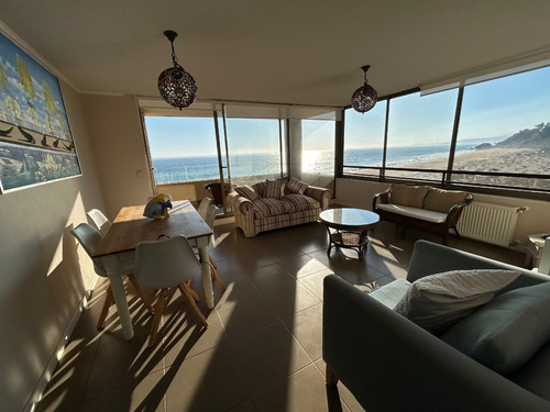 Vende Departamento 3 Dorm. 2 Baños, Primera Linea De Playa.