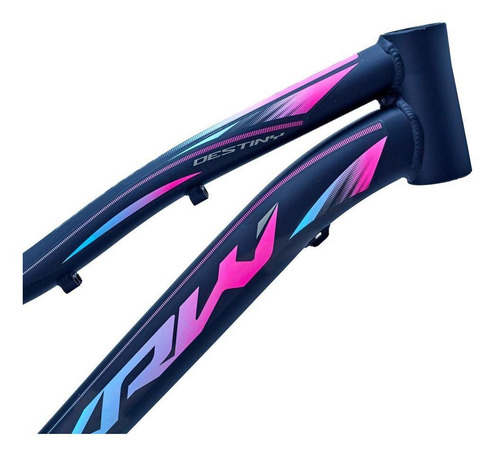 Quadro Bicicleta Destiny Aro 29 Alumínio Mtb - Krw Cor Preto/rosa E Azul