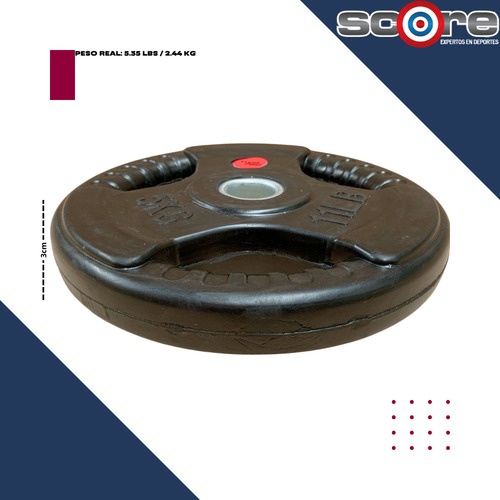 Discos 5kg Total 10kg Estándar Gym 1 Pulgada Recubierto Par