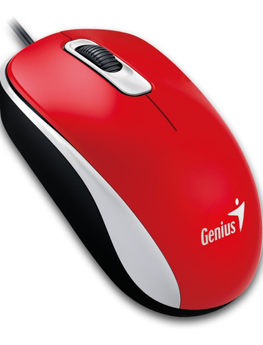 Mouse Genius Dx-110 G5 Rojo Ficha Usb