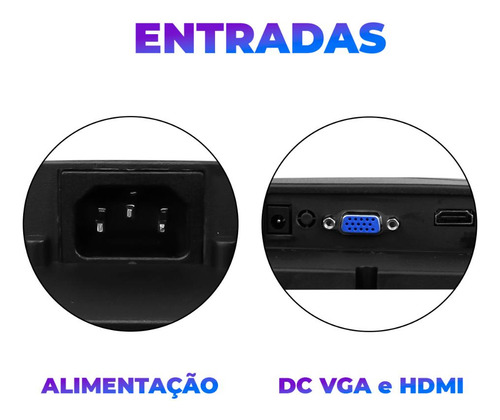 Monitor 19 Pol Gamer Led 5ms 60hz Ângulo Ajustável Hdmi