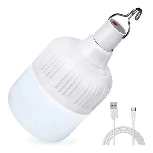 Bombillo Led 40w Emergencia Recargable Usb Lampara Luz