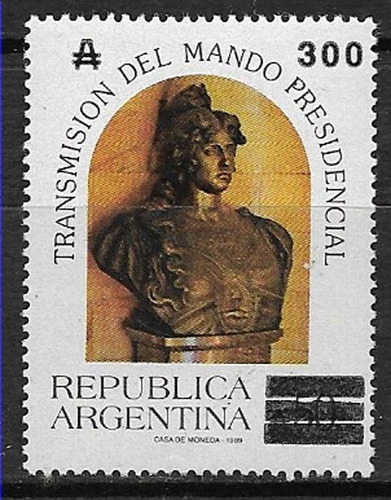 1989 Cambio Mando Presidencial - Argentina (sellos) Mint