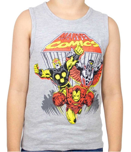 Camiseta Tank Top Niño Marvel Comics Original Talla 4-10