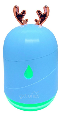 Humidificador Ultrasónico Difusor Aromatizador 200ml Usb Rgb Color Azul