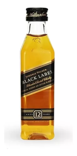 Imagem 1 de 1 de Whisky Johnnie Walker Black Label 12 Anos 50ml Kit C/2