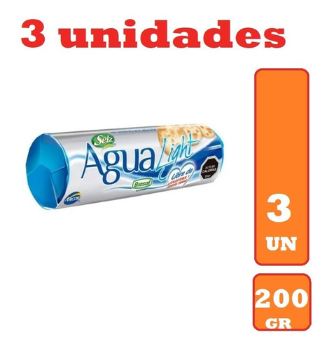 Galleta Agua Selz 200gr(3unidad)-super