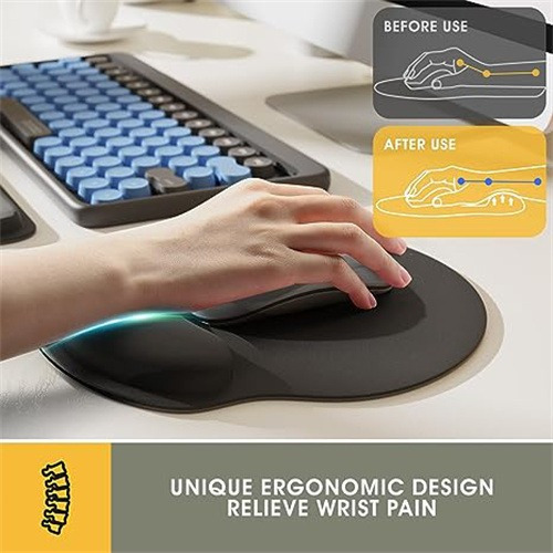 Reposamuñecas Mouse Alfombrilla Teclado Apoya Muñecas