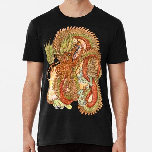 Remera Vuelo De Dragones De Shen Tsu Algodon Premium