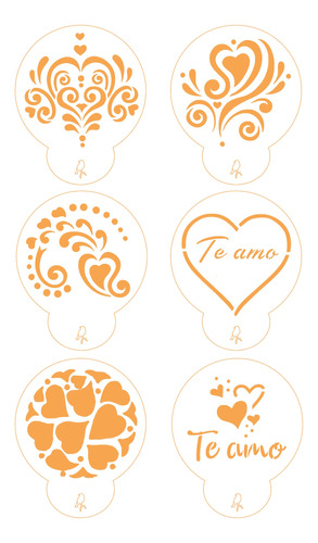 Stencil Repostería Galletas Alfajores Dia Del Amor 2