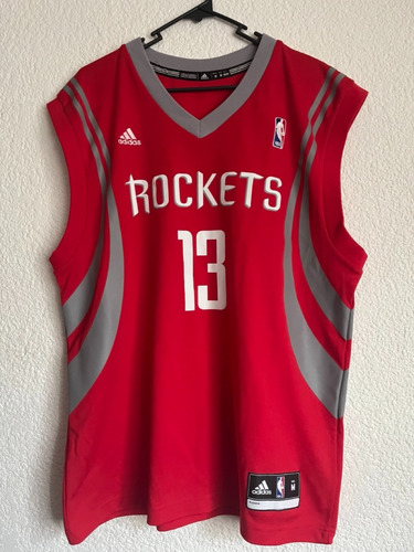 adidas James Harden Jersey Houston Rockets Talla M Nba Gris