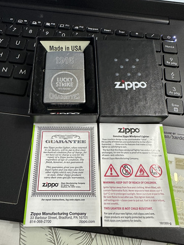 Encendedor Zippo Lucky Strike Cigarettes (Usado)