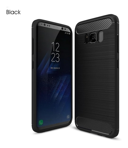 Funda S8, S8+ Jelly Case Acabado Cepillado