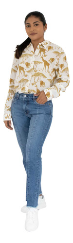 Jeans Rigido Cropped Recto