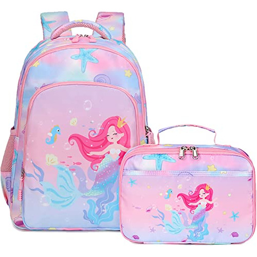 Mochila De Sirena Para Niñas Mochila De La Escuela 43jyj