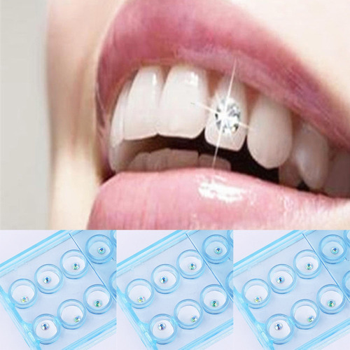 Joyería Dental De Cristal Colorida Sf Joye, 10 Unidades/caja