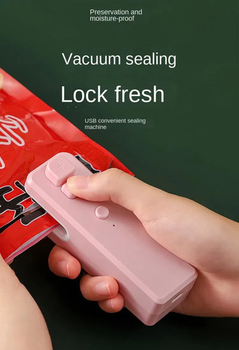 Seladora Vedação A Vácuo Mini Prensa Manual Portátil