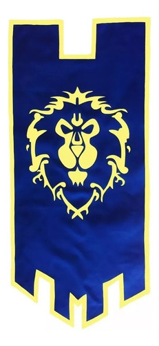 Estandarte Alianza Horda Warcraft 110x50cm Pintados A Mano