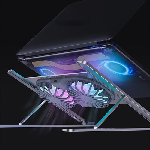 Soporte Para Computadora Portátil Plegable Con Ventiladores