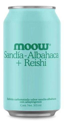 Moow Sandía - Albahaca 355ml 100% Natural Chill Seltzer