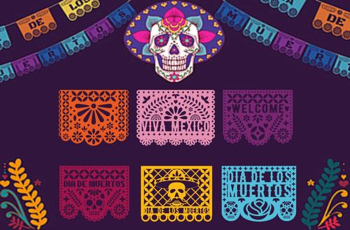 Vectores Papel Picado Para Corte Laser O Ploter De Corte