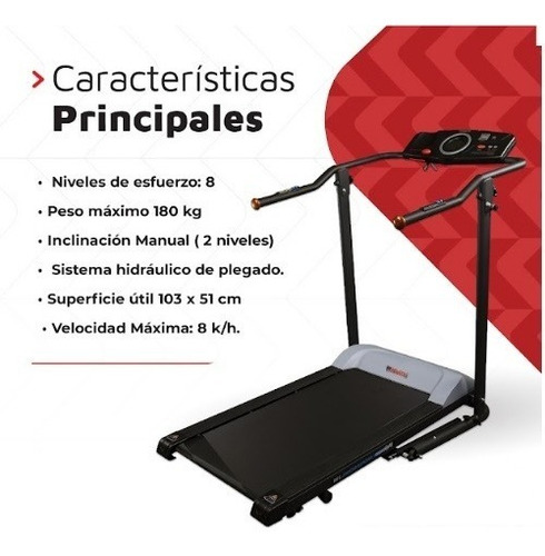 Imagen 2 de 7 de Cinta Motorizada Arg-320 Mundo Gym