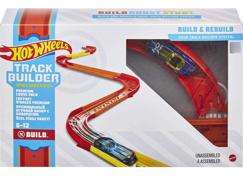 Hotwheels Track Builder Unlimited Playset 16 Piezas Y Carro