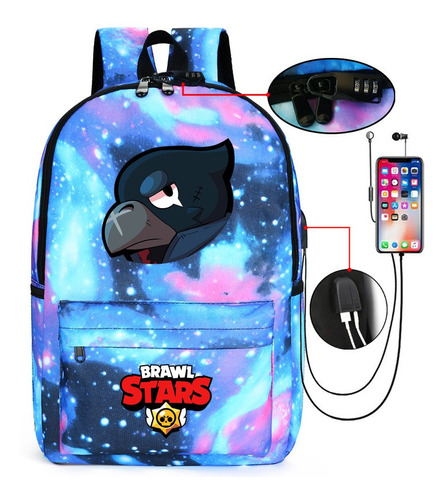 Venta Brawl Stars Mochila Escolar En Stock - mochila brawl stars corvo com rodinha