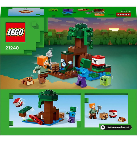 Kit Lego Minecraft 21240 La Aventura En El Pantano (65 Pz) Cantidad De Piezas 65