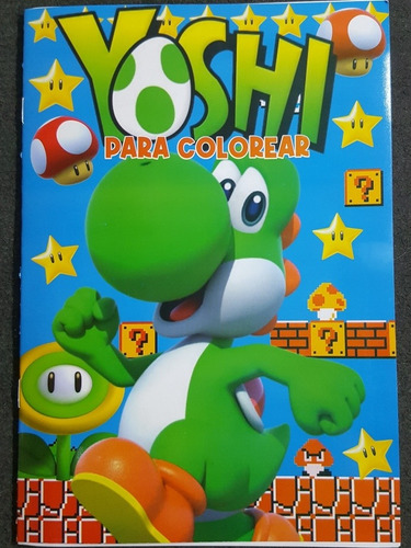Libro Para Colorear De Yoshi Y Super Mario (tapas Blandas) 