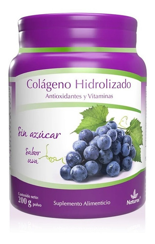 Colágeno Hidrolizado Sin Azúcar Polvo C/200g Naturex