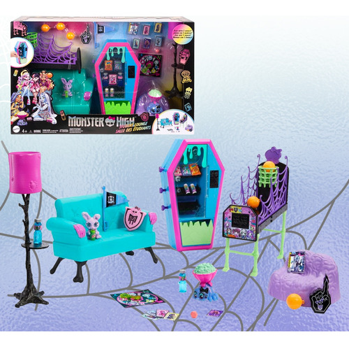 Mattel Monster High Student Lounge Playset Con Accesorios Student Lounge / Playset Con Accesorios (Usado)