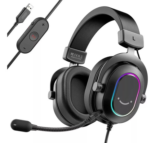 Fone Headset Fifine Ampligame H6 Rgb Surround Gamer