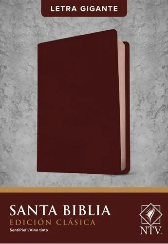 Santa Biblia Ntv Edición Clásica, Letra Gigante /vino Tinto