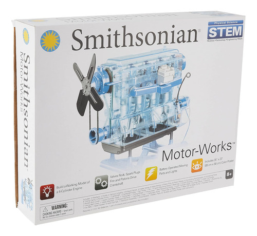 Smithsonian Motor-works Azul, 15,0 X 11,0 X 2,0