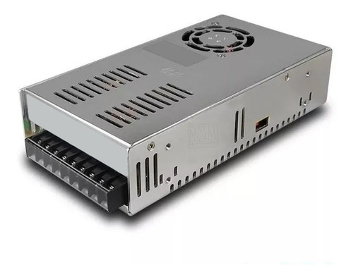 Imagen 1 de 10 de Fuente 12v 30a Metalica Regulada Switching Tira Led Cctv