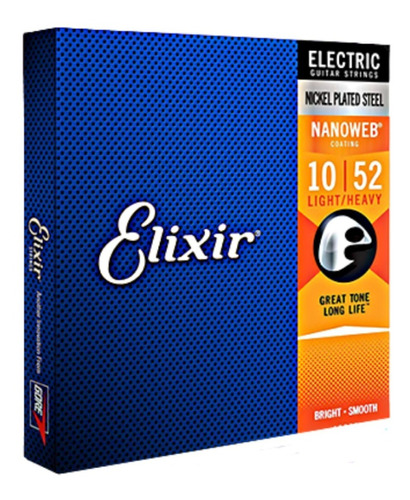 Cuerdas Elixir Nanoweb Para Guitarra Eléctrica 