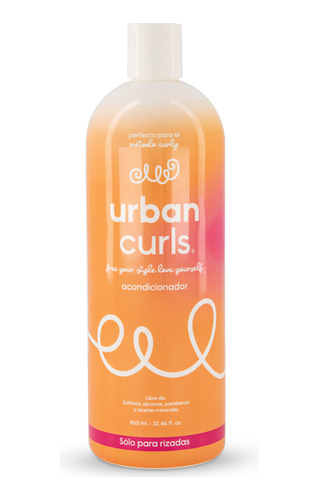 Acondicionador Para Cabello Rizado Urban Curls Sin Sal 960ml