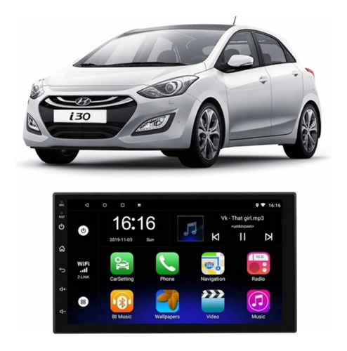 Radio Multimedia Android Hyundai I30 Wifi Gps Cam Reversa