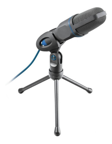 Microfono Mico Usb Para Pc Y Portatil Azul Trust 23790