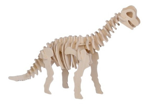 Dinosaurio Brachiosaurus Braquiosaurio Armar Encastre Madera