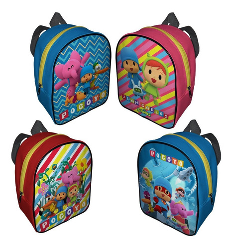 60 Mochilas Bolos Dulceros Personalizadas Pocoyo Fiestas