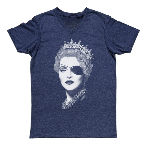 Madonna There's Only One Queen Playera Cuello En V Neck 