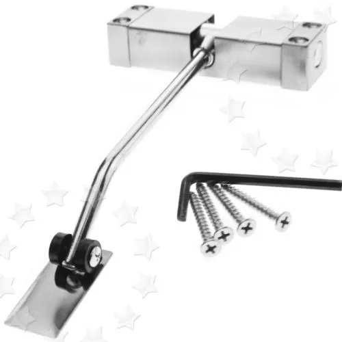 para hardware de puerta autom/ático ultra suave totalmente ajustable color plateado Gu/ía de puerta con marco autom/ático ajustable rodillo de gu/ía de suelo