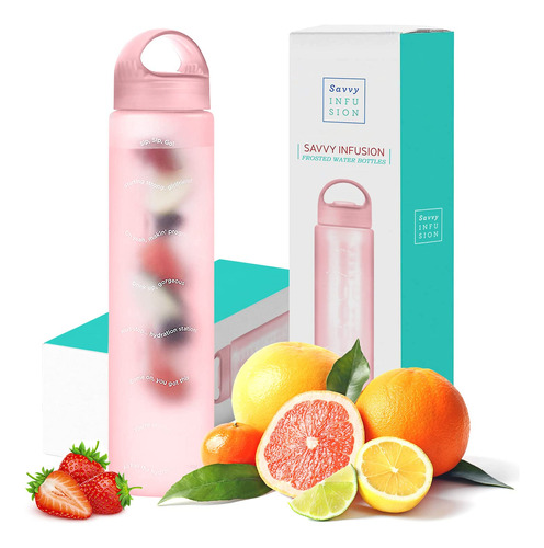 Botella Agua Infusor Fruta Infusion Aislada Bpa Reutilizable