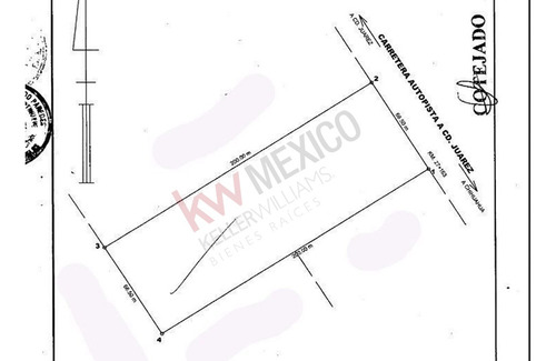 Terreno En Renta De 13,300 M2 A Pie De Carretera Chihuahua - Juarez Kilometro 27