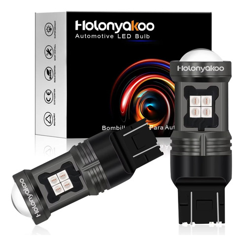 Holonyakoo Tna Bombilla Led Roja De Freno, Trasera, Intermit