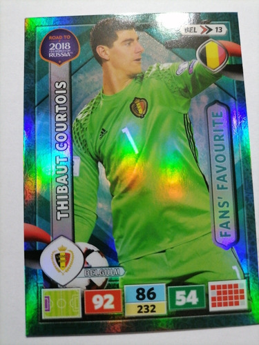 Carta Adrenalyn Xl Road To Russia 2018 / Thibaut Courtois 13